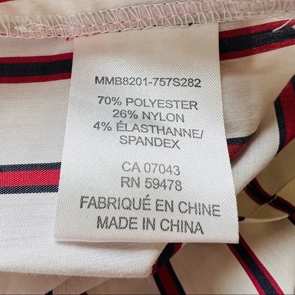 Anthropologie Belle Vere ruffle button down striped shirt top long sleeve - Picture 8 of 8